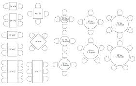 The table on the left (above) would be an appropriate size for fast food food restaurants, cafe and coffee shop dining. Round Dining Table Sizes 6 Seater Size In Inches Dining Table Sizes Dining Table Dimensions Restaurant Tables
