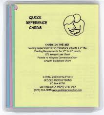 Infant Quick Reference Cards