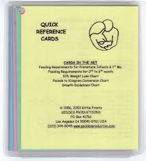 infant quick reference cards