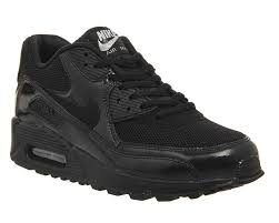 Nike Air Max 90 Black Black Metallic Silver Junior Nike Air Max Nike Air Nike Air Max 90 Black