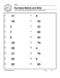 Traceable math worksheets on number names for kids in words from one to ten will be very helpful so that kids can practice the easy way to read each numbers in words. Numbers Before And After Worksheets 1 To 100