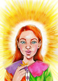 Beach girl in pink bikini pencil drawing