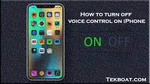 How To Turn Off Voice Control On Iphone Tekboat Voice Control Settings App Turn Off