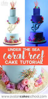 3d mermaid cake topper sea seashells pearl coral baby shower birthday. Under The Sea Coral Cake Coral Cake Sea Cakes Cake Tutorial