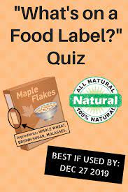 What S On A Food Label Quiz Food Labels Food Quiz A Food