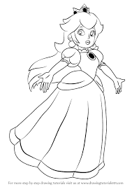 How to draw cute disney princess rapunzel step by step very easy drawing if you like my videos please like and subscribe my channel for more videosvisit my d. Learn How To Draw Princess Peach From Super Mario Super Mario Step By Step Drawing Tutorials
