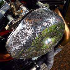 Custom Engraving Of Motorcycle Parts Motorcycle Motorcycle Parts Harley Davidson Bikes