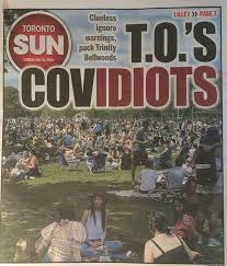Toronto's best news, sports, opinion and entertainment since 1971. Front Page Of Today S Toronto Sun Justiceserved