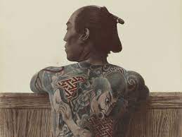 It was entirely associated with criminals. Colour Photos Of Yakuza Tattoos From The Meiji Period Pen ãã³