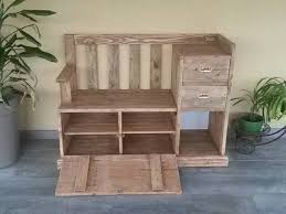 Meuble Banc D Entree En Bois Recycle Piece Unique Etsy Meuble Banc Bois Recycle Meuble