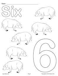 Print the batch (10 pages). Printable Animal Number Coloring Pages Numbers 1 10 Supplyme