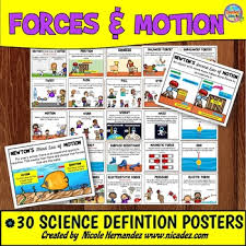 forces and motion kid friendly anchor charts for the primary grades