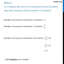 If you have more than one computer in your house—say, a personal and work machine, or a laptop alongside a home theater pc—it can be a pain to control them. Ex 8 1 2 In A Computer Lab There Are 3 Computers For Every 6