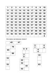 Du kennst bestimmt schon die hundertertafel. Mathematik Arbeitsmaterialien Hunderterfeld Haus Tafel 4teachers De