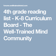 4th Grade Reading List Well Trained Mind How To Memorize Things Phonics Programs