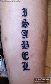 📃😁 if, like me, you are sooo over lockdown, need a wee sense of 'normality' and want to get your new tattoo lined up, please read through the slides for full info. Tattoo Of Names Letters Isabel