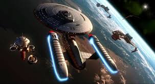 Ambassador Class Vs Klingons Wallpaper Star Trek Wallpaper Star Trek Starships Star Trek Art
