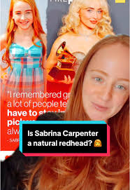 Sabrina Carpenter Orange Hair