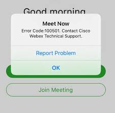 Webex now provides a full range of. How To Correct Error Code 100501 Or 100900 When Using Webex Meetings On An Ios Device It Support Wiki