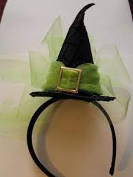 Take A Bow Witches Hat Headband Witch Hat Halloween Crafts Witch