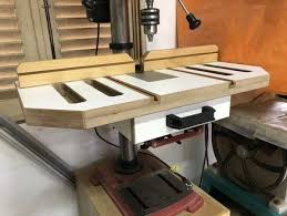 Drill Press Table With Dust Collection Drill Press Table Drill Press Woodworking