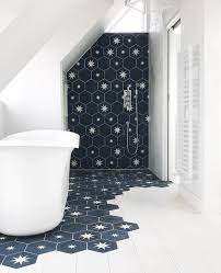 11 awesome hardwood floor in bathroom unique flooring ideas. Happy Tiletuesday Featuring Mosaic Del Sur Tiles In This Unique Bathroom Shared Via Tiletuesday Designhounds House Design Bathroom Design House Interior