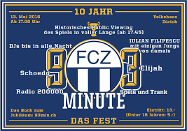 .position at fc zurich through a message posted by the club's twitter account on thursday. Fc Zurich 10 Jahre 93 Minute Am 13 Mai 2016 Feiern Der Fc Zurich Und Die Zurcher Sudkurve Gemeinsam Den 10 Jahrestag Des Legendaren Fcz Titelgewinns In Letzter Sekunde Es Erwartet Euch