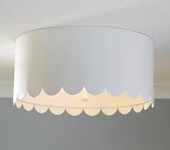 16 awesome nursery ceiling light fixtures image ideas. Scalloped White Metal Flush Mount Pbkids Kids Ceiling Lights Nursery Lighting Nursery Light Fixture