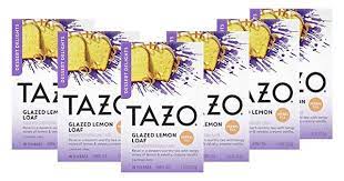 Amazon Com Tazo Dessert Delights Tea Glazed Lemon Loaf Sugar And Calorie Free 15 Count Pack Of 6 Grocery Gourmet Food Lemon Loaf Tazo Flavored Tea