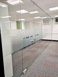 Toughened Glass Partition Office Divider For Futureserv Ltd In Central Liverpool Merseyside Office Dividers Glass Partition Partition