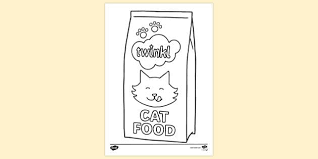 These free printable cat coloring pages online will not only to increase your kid's creative skills, but also a way to create a stronger bond between you and your kid. Free Bag Of Cat Food Colouring Sheet Colouring Sheets