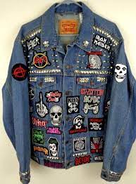 Heavy Metal Punk Rock Battle Jacket Patches Studs Spikes Levi Denim Large Ideas Of Patch Jeans Patchj Denim Jacket Patches Denim Jacket Patches Jacket Punk