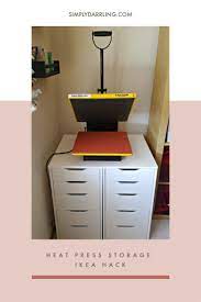 Heat Press Storage Ikea Hack Simply Darr Ling Storage Vinyl Storage Heat Press