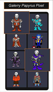 Descarga la última versión de undertale sans aus battle simulator apk + mod gratis. Papyrus Undertale Pixel Art Games Color By Number For Android Apk Download