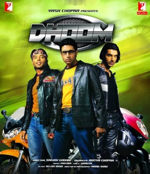 Dhoom 2004 movie poster