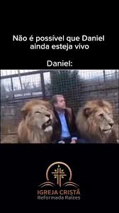 Logo ao alvorecer, o rei se levantou e correu para a cova dos leões., 20  Quando ia se aproximando da cova, chamou Daniel com voz aflita: "Daniel,  servo do Deus vivo, será que o seu Deus, a quem você ...
