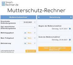 Sie können aber gerade als vater auch zu einem. Mutterschutzrechner 2021