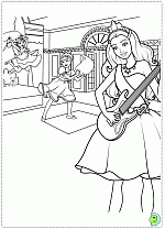 Disegni di barbie da colorare. Barbie In The Princess And The Popstar Coloring Pages Dinokids Org
