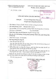 CÔNG TY CỔ PHẦN VẬN TẢI VÀ DỊCH VỤ HÀNG HÓA HÀ NỘI