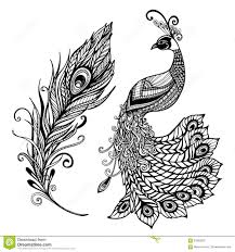 Bird Feather Clipart Black And White Peacock Feather Black Background Stock Photos Images Pictures 1 076 Images Feather Art Feather Drawing Art Deco Tattoo