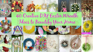 How cute will this wreath look with all your easter decor! 42 Creative Diy Easter Wreath Ideas To Beautify Your Home Diy Crafts