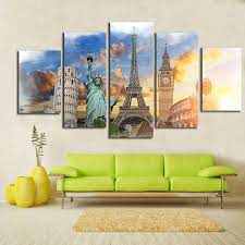 Secondly, since it is the room of all your visitors, it is not just you who matters. Urban Construction Canvas Paintings 5 Pieces Canvas Art 5 Panel Wall Decor Living Room Modern Picture Cuadros Decoracion Canvasprintworld Com Canvas Prints Living Wall Decor Wall Decor Living Room Modern