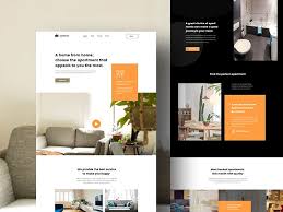 Apartment Landing Page Web Layout Design Web Development Design Website Design Inspiration Layout