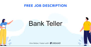 A bank teller is also known by the term cashier, and he is the person who fills the position at the counter in a bank and deals directly with. Bank Teller Job Description Jobsoid