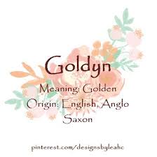 Baby Girl Name Goldyn Meaning Golden Origin English Anglo Saxon Nicknames Goldie Golda Girl Names With Meaning Baby Girl Names Baby Boy Names