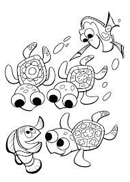 Finding Nemo Coloring Pages Turtles For Kids Printable Free Turtle Coloring Pages Finding Nemo Coloring Pages Nemo Coloring Pages