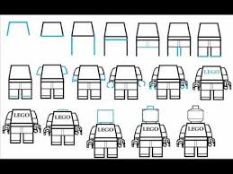 How To Draw A Lego Man Minifig Step By Step Drawing Tutorial Youtube Drawing Tutorials For Kids Drawing For Kids Step By Step Drawing