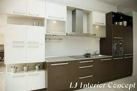 narayan villa ahmedabad lj interior concept kitchencabinets shelves homify brown kitchen designs two tone kitchen cabinets kitchen design