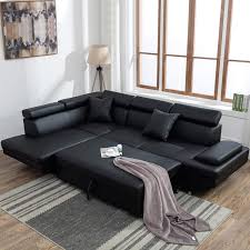 Red barrel studio® harton 3 piece faux leather reclining living room set upholstery: Sectional Sofa For Living Room Sofa Bed Couches And Sofas Sleeper Sofa Faux Leather Sofa Sets Modern Sofa Futon Sofa Contemporary Upholstered Home Furniture With Chaise And Pillows Buy Online In Brunei