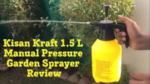 Pressure relief valve no spill funnel top. Kisan Kraft 1 5 Litre Manual Pressure Water Pesticide Garden Sprayer Washer Youtube
